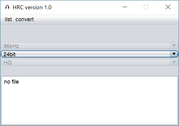 Hrc Version 1 0 ダウンロード ハイレゾ アップサンプリング アップコンバート フリーソフトウェア